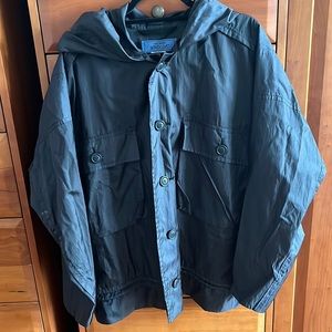 Archival Issey Miyake Japan Windcoat Black Lightweight size M nylon